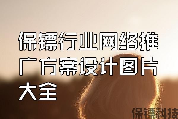 保鏢行業(yè)網(wǎng)絡推廣方案設計圖片大全