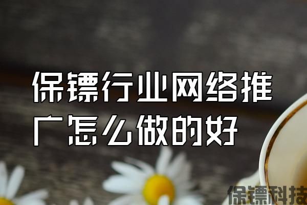 保鏢行業(yè)網絡推廣怎么做的好