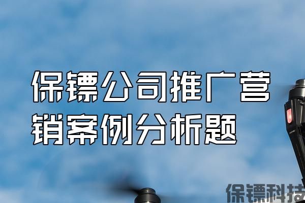 保鏢公司推廣營銷案例分析題