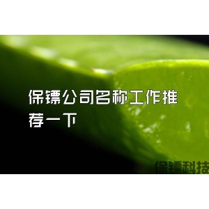 保鏢公司名稱工作推薦一下