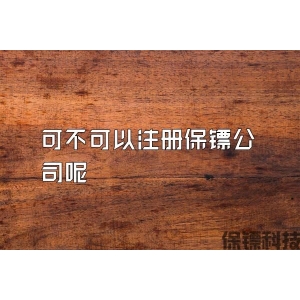 可不可以注冊(cè)保鏢公司呢